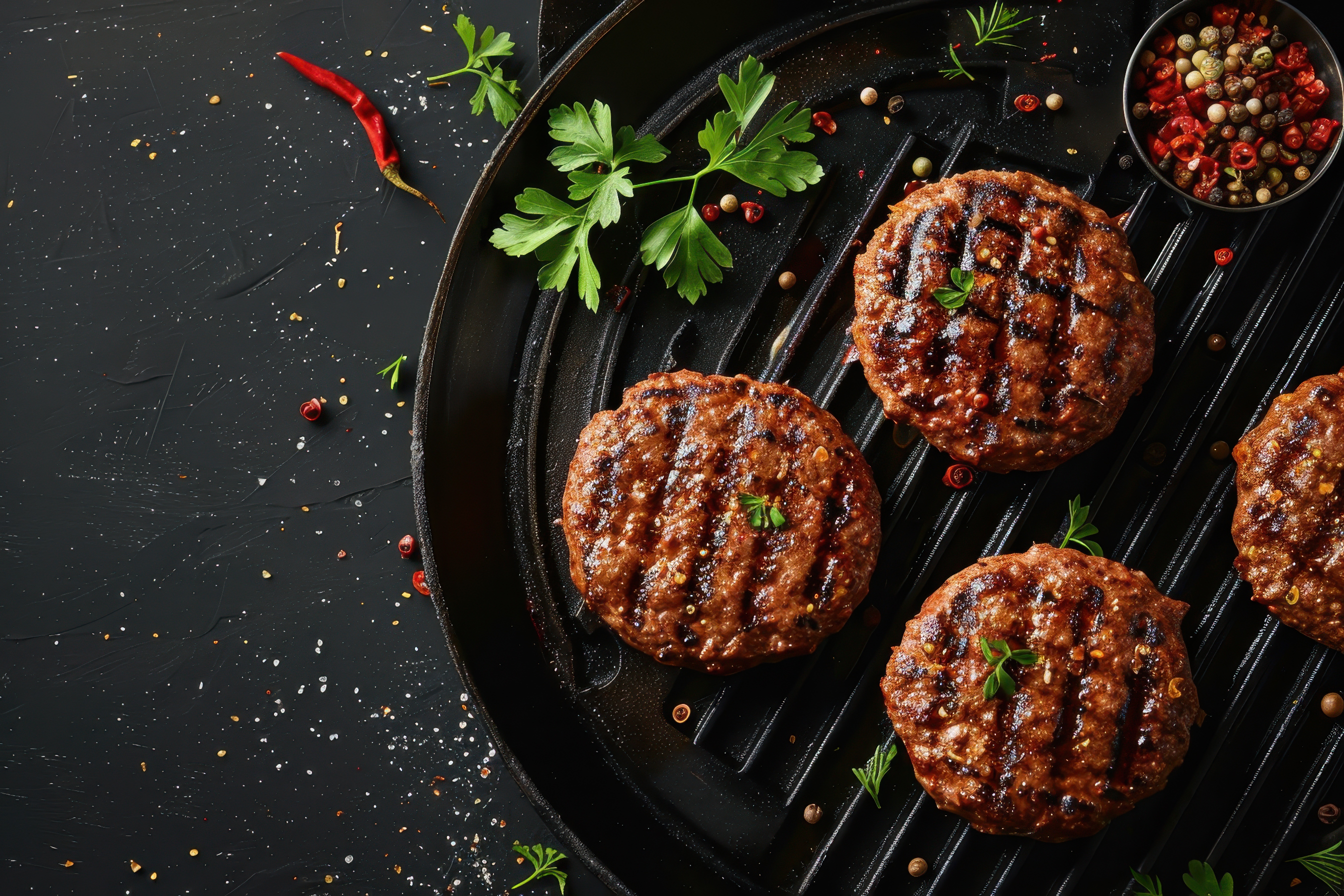 100% 1/2 lbs. Beef Patties