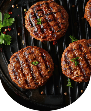 100% 1/4 lbs. BEEF PATTIES